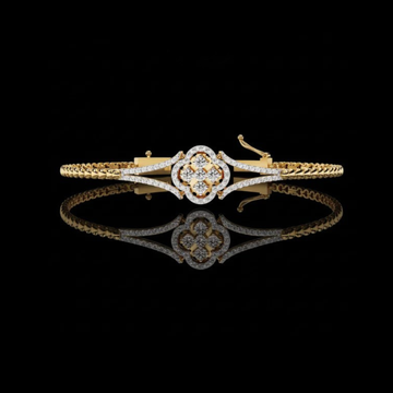 0.50 TCW Opulent Bloom Bracelet with Intricate Floral Lab Grown Diamond Exquisite Artisan Craftsmanship