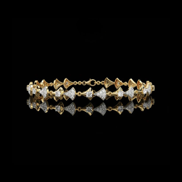 1.26 TCW Elegant Moissanite Round Cut Created Diamond Bracelet Custom Design By Ivevar Luxury