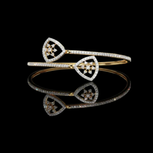 1.35 TCW Chic & Modern Lab Grown Round Cut Diamond Bracelet For Wedding Days