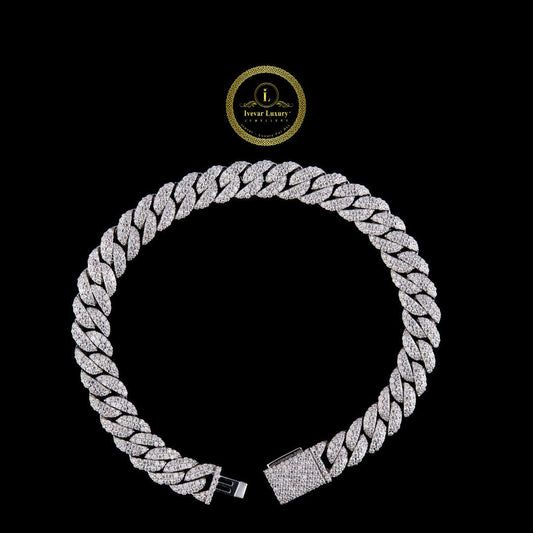 Cuban Link Bracelet Lab-Grown Diamond Custom Jewellery By Ivevar