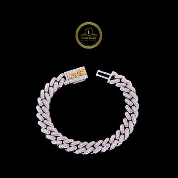 Round Cut Lab Grown Diamond Iced Miami Cuban Link Bracelet