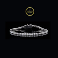 Emerald Cut Moissanite Diamond Tennis Bracelet