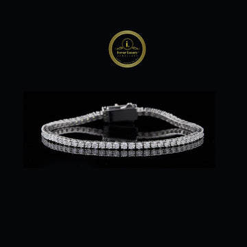 Emerald Cut Moissanite Diamond Tennis Bracelet
