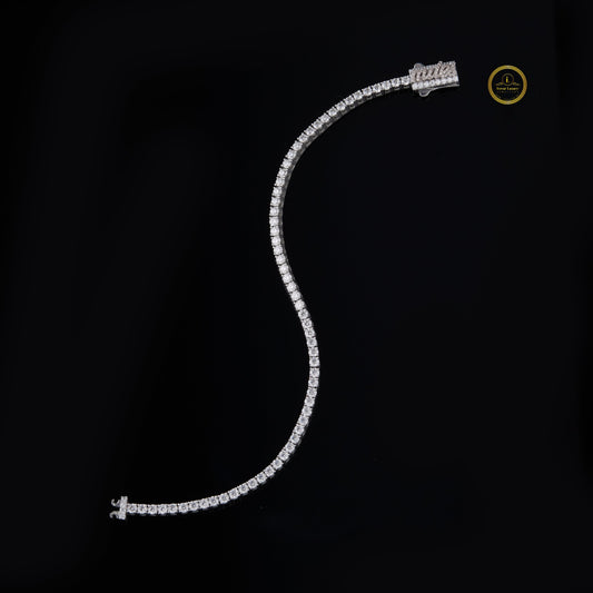 Emerald Cut Lab Grown Diamond Tennis Bracelet