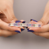 Handmade Adjustable Bracelet with Natural Sapphires Diamonds by Ivevar