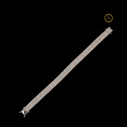 Luxury Iced Out Bracelet Lab-Grown Baguette Diamond Men’s Jewelry by Ivevar