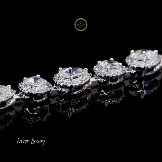 Timeless 14K Gold Bracelet with Natural Rose-Cut Diamonds - view 2