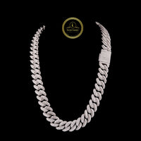 Iced Out Heavy Choker Necklace Encrusted with Brilliant Cut Moissanite