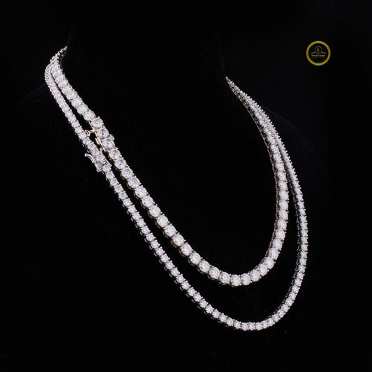 Unique Lab-Grown Diamond Tennis Chain Sustainable Luxury by Ivevar