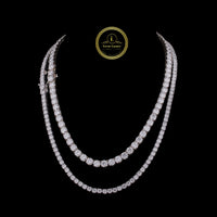 VVS Moissanite Chain Hiphop 925 Sterling Silver 5mm Iced Out Moissanite Tennis Chain by Ivevar