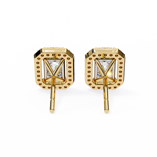 Moissanite Emerald Cut Diamond Stud Earring The Ultimate Everyday Luxury For Mine