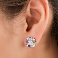 Timeless Oval Sapphire Earrings Diamond Halo Heritage Jewelry By Ivevar