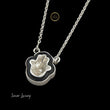 4.00 CTHandcrafted 14K Gold Necklace with Lab Grown Custom Diamond Hamsa Charm - view 2