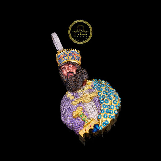 Elegant 925 Silver Lab Diamond Pendant Handcrafted by Ivevar