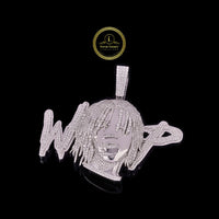 Iced-Out Custom Moissanite Diamond Wop Letter Rapper Figure Pendant Charm