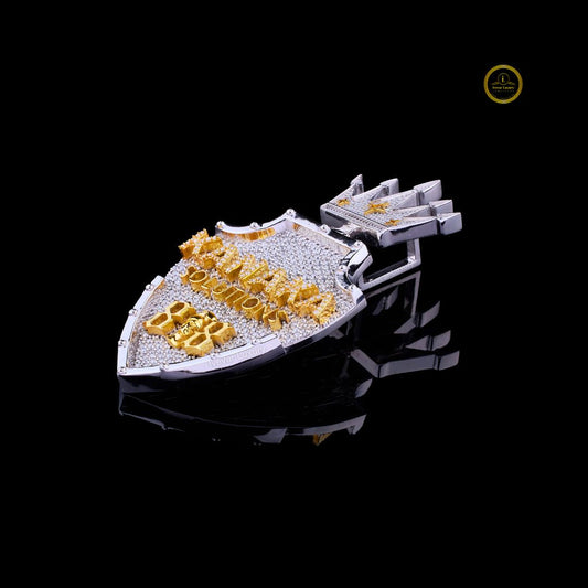 925 Sterling Silver Lab Diamond Pendant Custom Jewelry by Ivevar