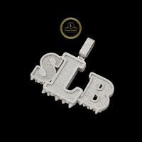 Custom Bubble Letter SLB Drip Lab Diamond Iced-Out High Quality Pendant