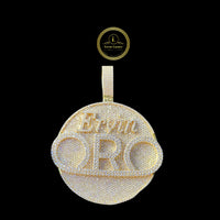 Custom From ERVIN ORO Moissanite Diamond Iced-Out 3D Medallion Pendant