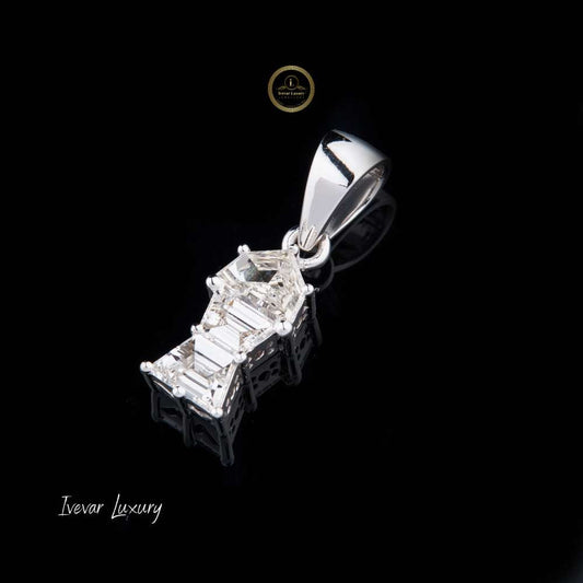 1.70 Ct Fancy Shape Lab Gworn Diamond Pendant By Ivevar
