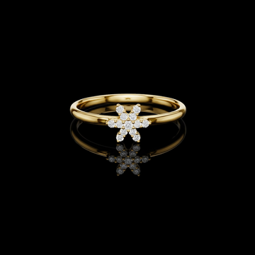 0.068 TCW Adorned with a Six Petal Moissanite Diamond Bloom A Sparkling Fusion of Nature