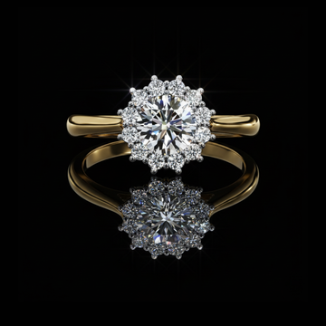 0.47 CT Eternal Love Infinity Lab Diamond Ring Symbolic With Round Cut For Occasion