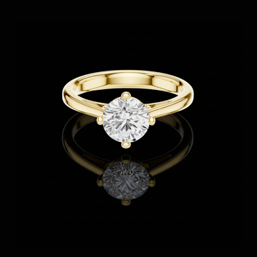 1.00 TCW Elegant Round Cut Moissanite Diamond Solitaire Ring Classic Minimalist Jewelry by Ivevar Luxury