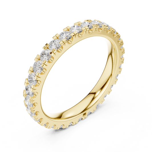 Round Brilliant Lab Grown Diamond Full Eternity Band