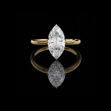 1.48 CT Custom Lab Grown Diamond Ring Cherished Memory With Marquise Cut Hidden Halo For Her Smile