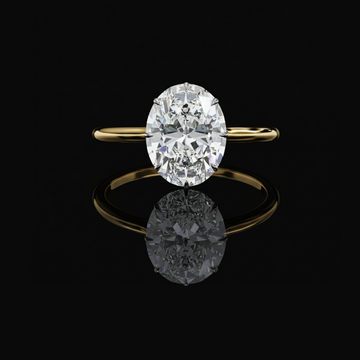 1.89 CT Elegant Oval Cut Lab Grown Diamond Ring by Ivevar Luxury