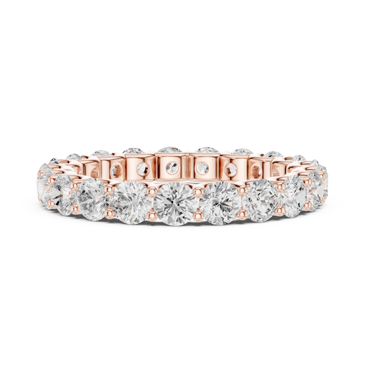 Round Brilliant Cut Lab Grown Diamond Full Eternity Band Ring