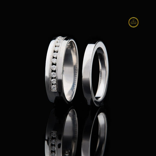 Round Lab Grown Diamond Channel Set Wedding Band