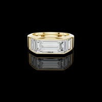 2.33 CT Architectural Baguette Lab Grown Diamond Statement Band with Precision-Set Geometry