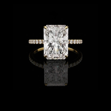 2.47 CT Classic Radiant Cut Lab Grown Diamond Engagement Ring Luxurious Jewelry by Ivevar Luxury