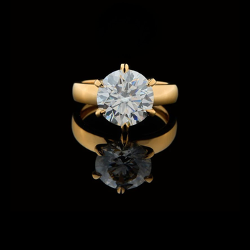 4.00 TCW Elegant Round Brilliant Cut Lab Grown Diamond Solitaire Ring for Wedding Proposals