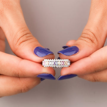 Luxury Natural Sapphire Diamond Promise Ring by Ivevar Timeless Love Token