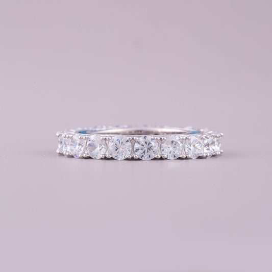 Luxury Vintage Natural Sapphire Diamond Engagement Ring by Ivevar Timeless Art Deco Bridal Jewelry - view 2