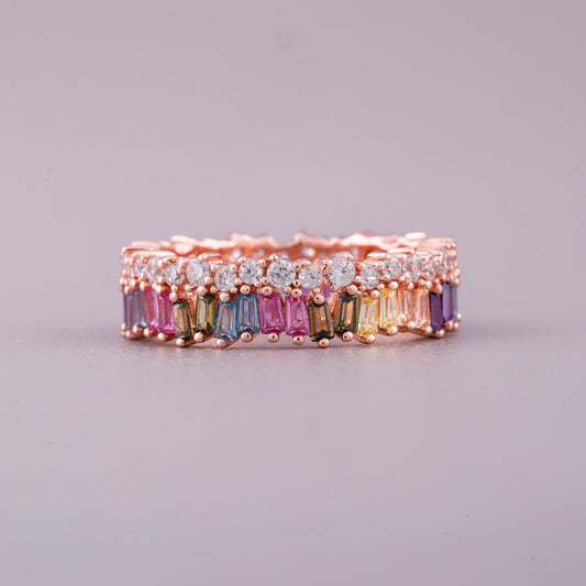 Rose gold sapphire diamond ring luxury by Ivevar