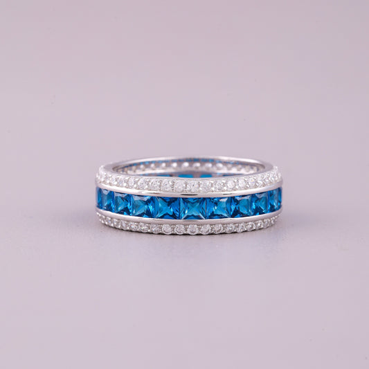 Timeless Oval Natural Sapphire Ring Diamond Accents by Ivevar Heritage