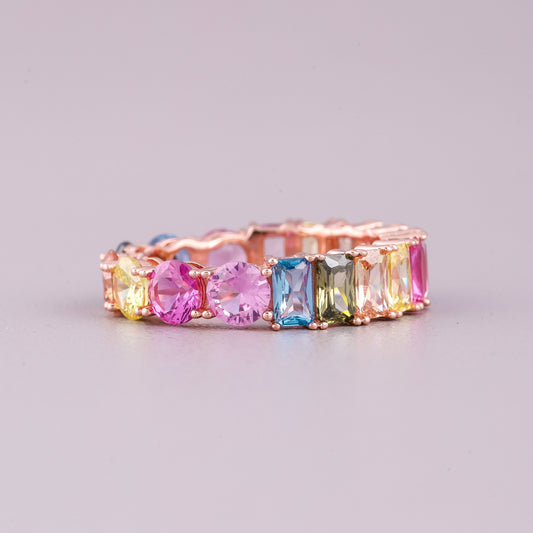 Vintage Natural Sapphire Diamond Wedding Ring Luxury by Ivevar