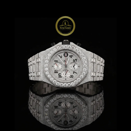 Luxury diamond-encrusted watch 
