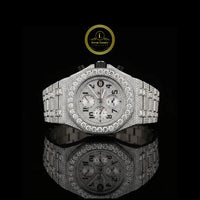 Exclusive Full Iced Out Diamond Watch Ivevar White Fire For Every Day