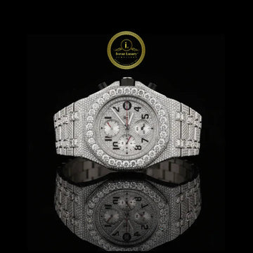 Exclusive Full Iced Out Diamond Watch Ivevar White Fire For Every Day