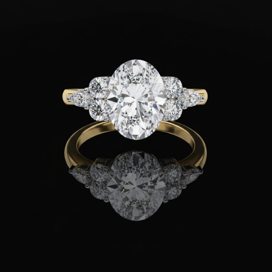 2.11 CT Romantic Oval Cut Moissanite Diamond Ring For Perfect Women’s Engagement Ring