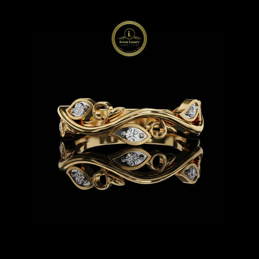 0.9 TCW Luxury Vintage Ring By Ivevar Certified Lab Grown Diamond Solid Gold Ring For Birthday Gift
