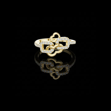 Lab Grown Diamond Link Delicate Ring For Women