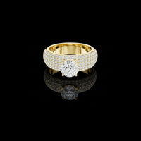 1.00 CT Premium Moissanite Round Cut Diamond Ring For Sparkling Moment