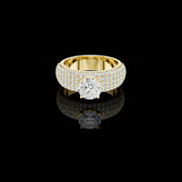 Premium Lab Grown Round Cut Diamond Ring For Sparkling Moment
