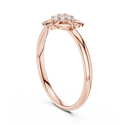 Designer Round Cut Moissanite Diamond Ring For Her