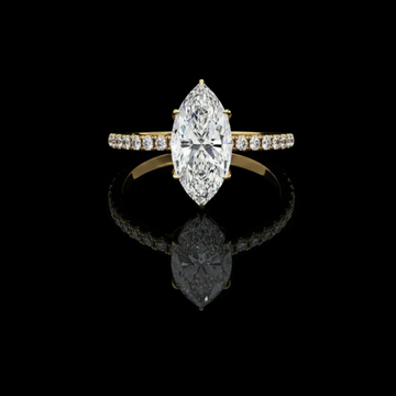 1.41 CT Sleek Marquise Cut Moissanite Diamond Engagement Ring with Modern Flair For Her