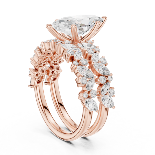 Marquise Cut Moissanite Diamond Ring For Everlasting